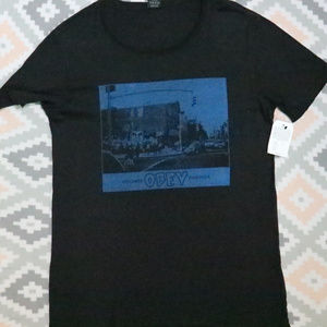 Obey Shirts - Vintage nwt OBEY Second Ave Austin Tee T-shirt Obey Shirts - Vintage nwt OBEY Second Ave Austin Tee T-shirt
